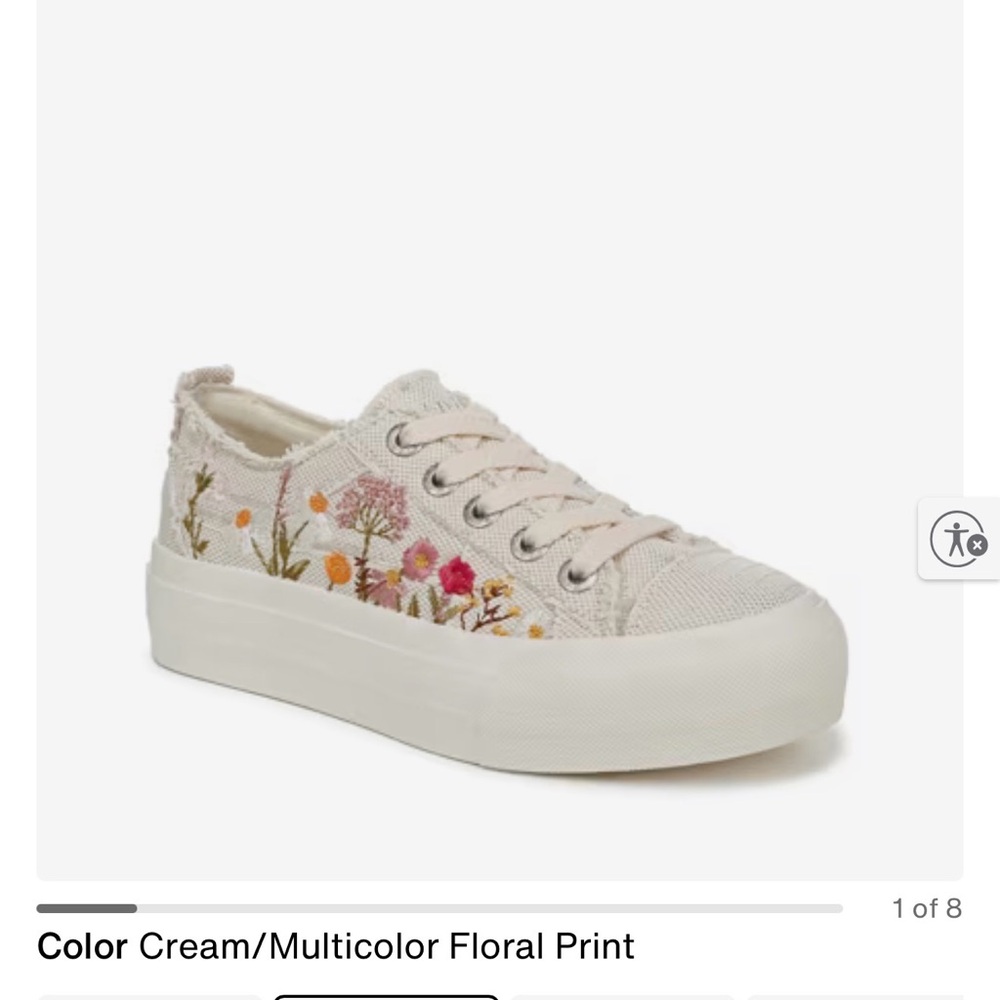 Floral Canvas Sneakers